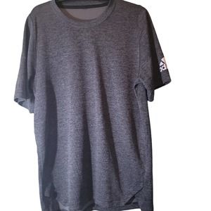 Adidas TShirt Mens Sz S Grey Short Sleeve Pullover Crew Neck Shirt Top